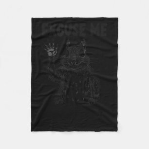 Excuse Me The Bird Feeder's Empty Again Squirrel Q Fleece Blanket