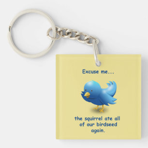 Excuse me....the squirrel ate all of our birdseed key ring