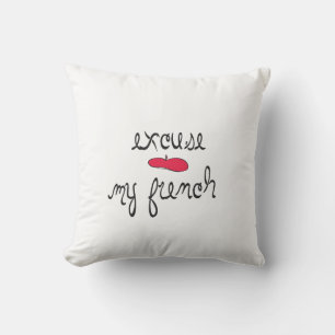 Excuse My French with Beret Cushion