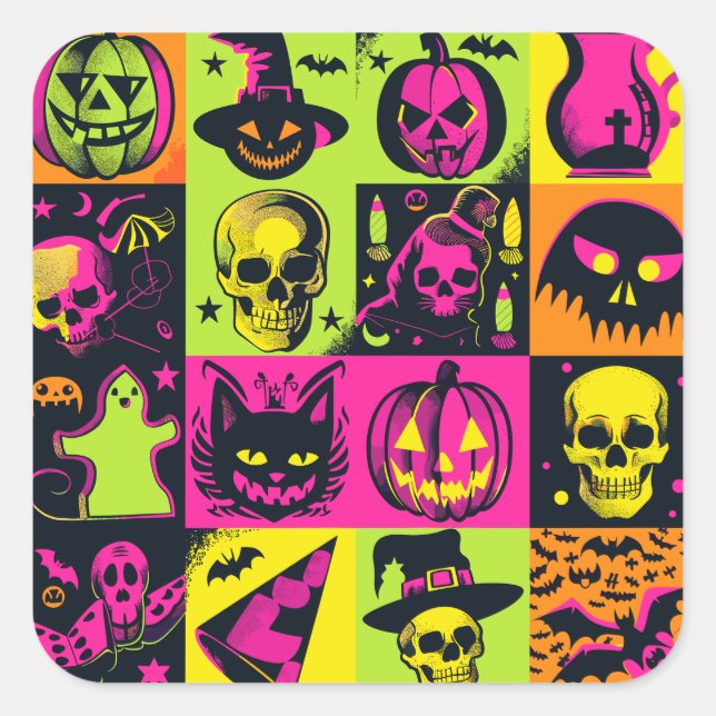 ExDesigner | Customisation | Halloween Square Sticker (Front)