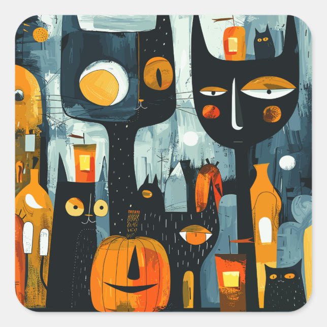 ExDesigner | Customisation | Halloween Square Sticker (Front)
