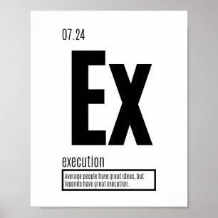 Execution - Fundamental Elements of Success Poster