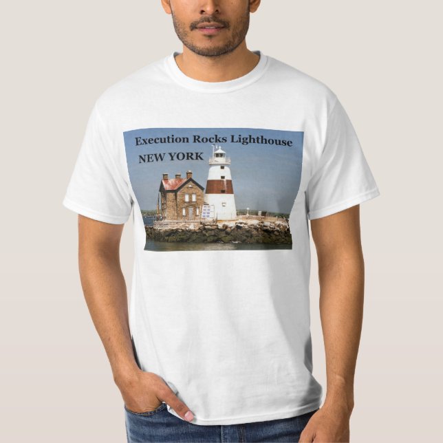 Execution Rocks Lighthouse, New York T-Shirt (Front)