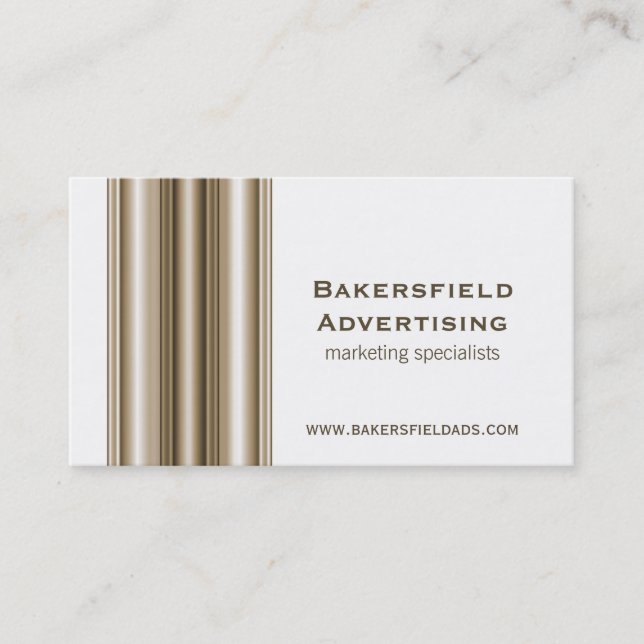 Executive Bars Business Card, Champagne Card (Front)