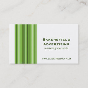 Executive Bars Business Card, Green Card