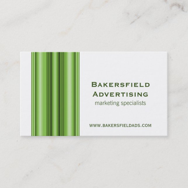 Executive Bars Business Card, Green Card (Front)