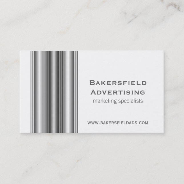 Executive Bars Business Card, Grey Card (Front)