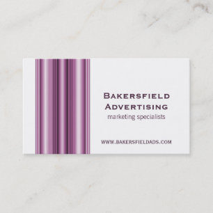 Executive Bars Business Card, Violet Card