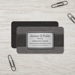 Executive Black and Grey Business Card