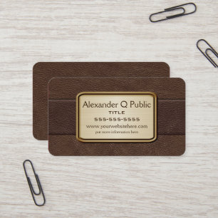 Executive Brown Business Card