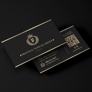 Executive Chauffeur Luxury Concierge Crest Bar  Business Card