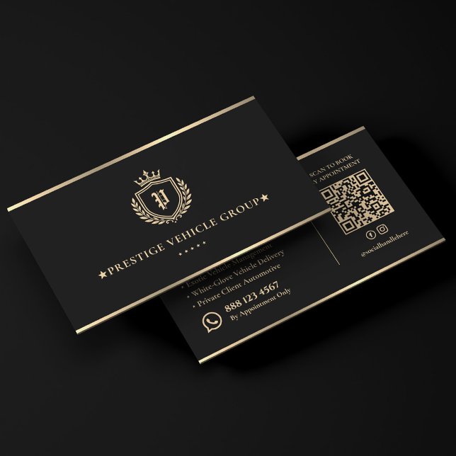 Executive Chauffeur Luxury Concierge Crest Bar  Business Card (Executive Chauffeur Luxury Concierge Crest Bar Business Card
)