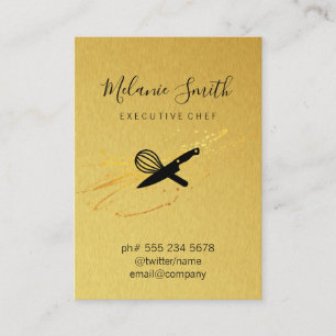 Executive Chef Gold Elite Business Card