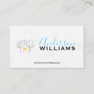 Executive Chef Marble Business Card
