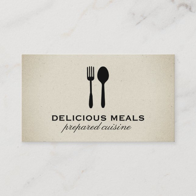 Executive Chef Restaurant Owner Business Card (Front)