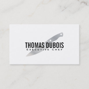 Executive Chef Silver Business Card