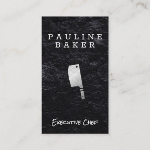 Executive Chef Slate Cooking Knife Business Card