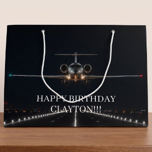 Executive Luxury Jet Arrival After Hours Large Gift Bag