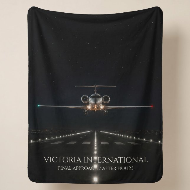 Executive Luxury Jet Arrival After Hours Sherpa Blanket (Creator Uploaded)