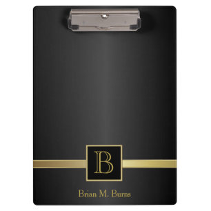 Executive Monogram Design Clipboard