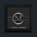 Executive Monogram Design Gift Box<br><div class="desc">Executive Monogram Design keepsake gift box. 100% Customisable. Ready to Fill in the box(es) or Click on the CUSTOMIZE IT button to change, move, delete or add any of the text or graphics. Made with high resolution vector graphics for a professional print. NOTE: (All zazzle product designs are "prints" unless...</div>