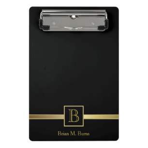 Executive Monogram Design Mini Clipboard