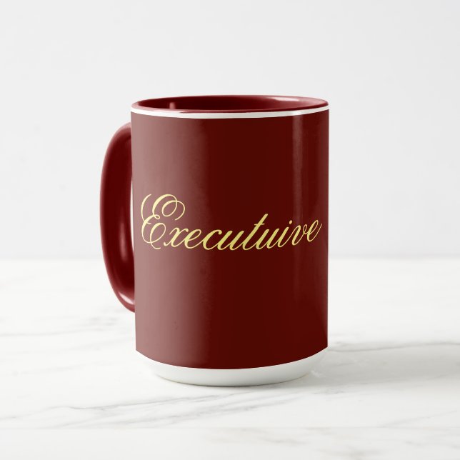 executive mug Wine colour (Front Left)