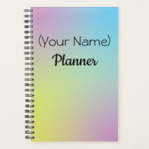  Executive Pastel Planner – Custom Name Cover