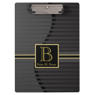 Executive Porfessional Monogram Design Clipboard