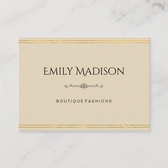 Executive Realtor | Fashionista | Lux Business Card (Front)
