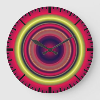 Executive red gold Wall Clock