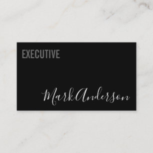 Executive   Signature Series (Black) Business Card