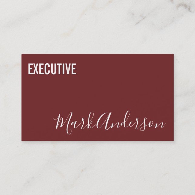 Executive | Signature Series Business Card (Front)