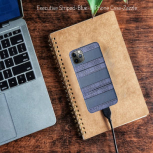 Executive Striped Blue II iPhone 11 Pro Max Case