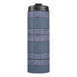 Executive Striped Blue II Thermal Tumbler