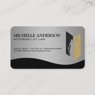 Executive Style Justice Logo Business Card
