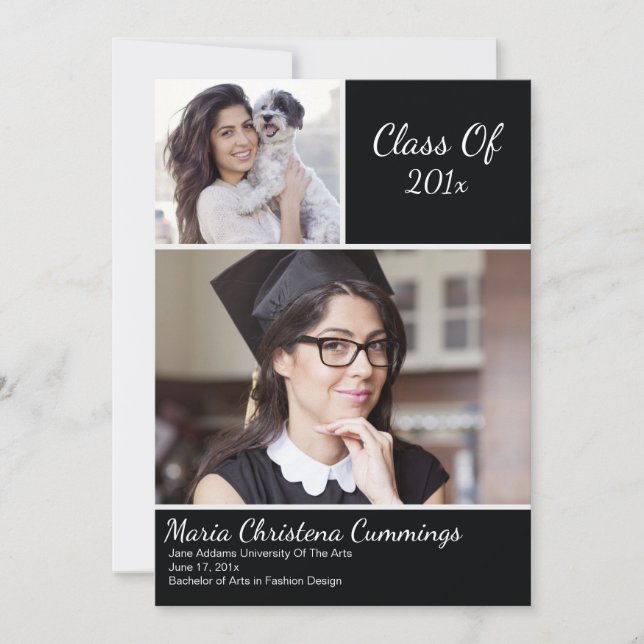 Exemplar Scholar Graduation Announcement (Front)