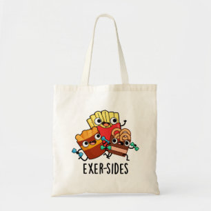 Exer-sides Funny Exercise Pun Tote Bag
