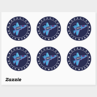 Exercise Agile Sabre 6 Count Sticker Sheet