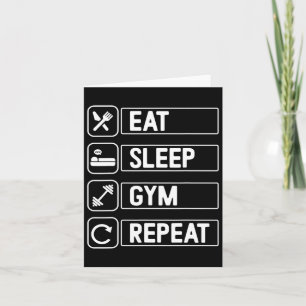Exercise Bodybuilding Gym Card