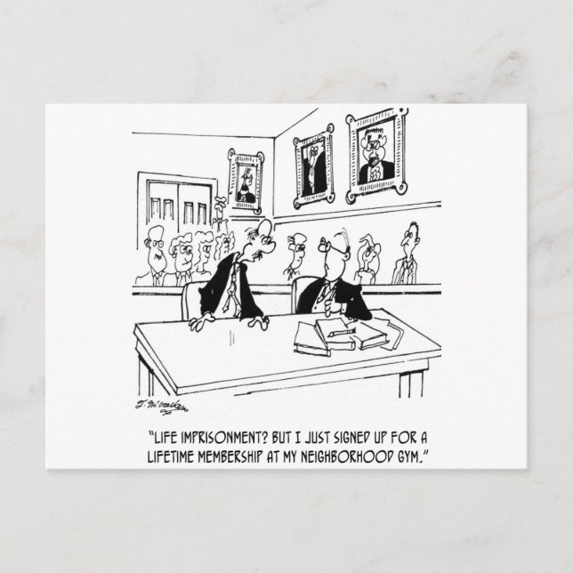 Exercise Cartoon 5311 Postcard (Front)