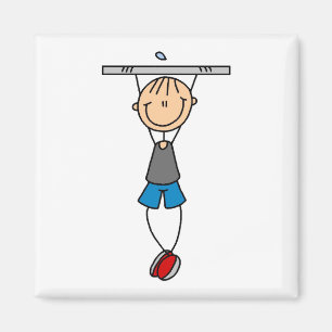 Exercise Chin Ups Tshirts and Gifts Magnet