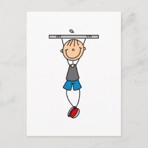 Exercise Chin Ups Tshirts and Gifts Postcard