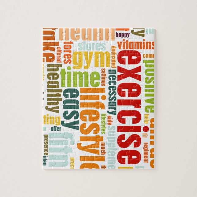 Exercise Fitness Lifestyle Jigsaw Puzzle (Vertical)