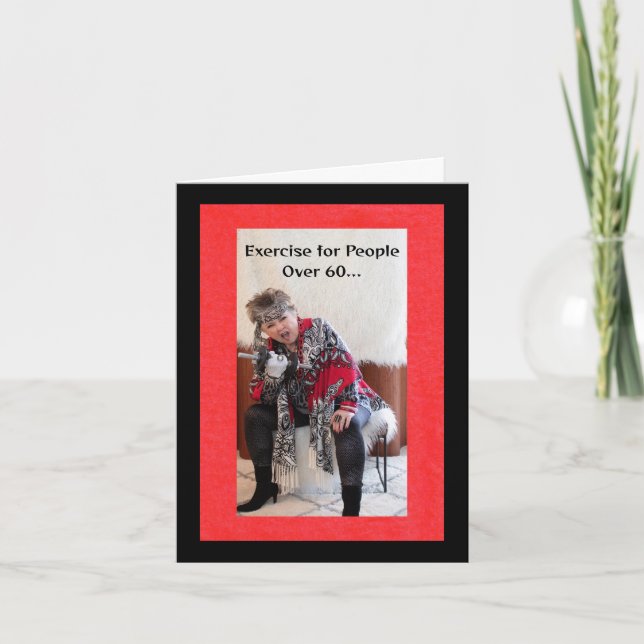 Exercise for People Over 60 Card (Front)