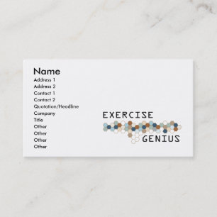 Exercise Genius Business Card
