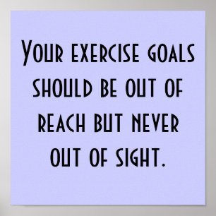 Exercise Goals Poster
