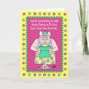 EXERCISE GURU Birthday Card