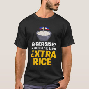 Exercise I Thought You Said Extra Rice Panda T-Shirt