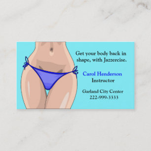 Exercise Instructor's Business Card